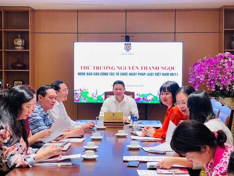 Lễ hưởng ứng Ngày Pháp luật năm 2025 dự kiến tổ chức vào ngày 9/11